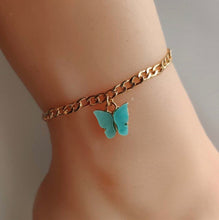 Load image into Gallery viewer, Butterfly anklet
