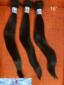 Bundle 16” 9A 3pcs Straight Virgin Hair/ Sale