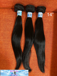 Bundle 14” 9A 3pcs Straight Virgin Hair/sale