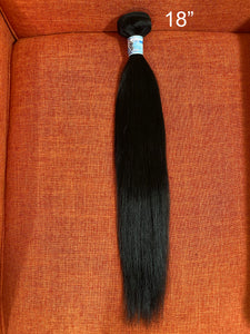 Bundle 1pc 18” Grade 9A Virgin Hair