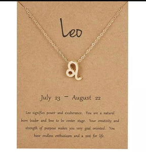 Leo Zodiac necklace